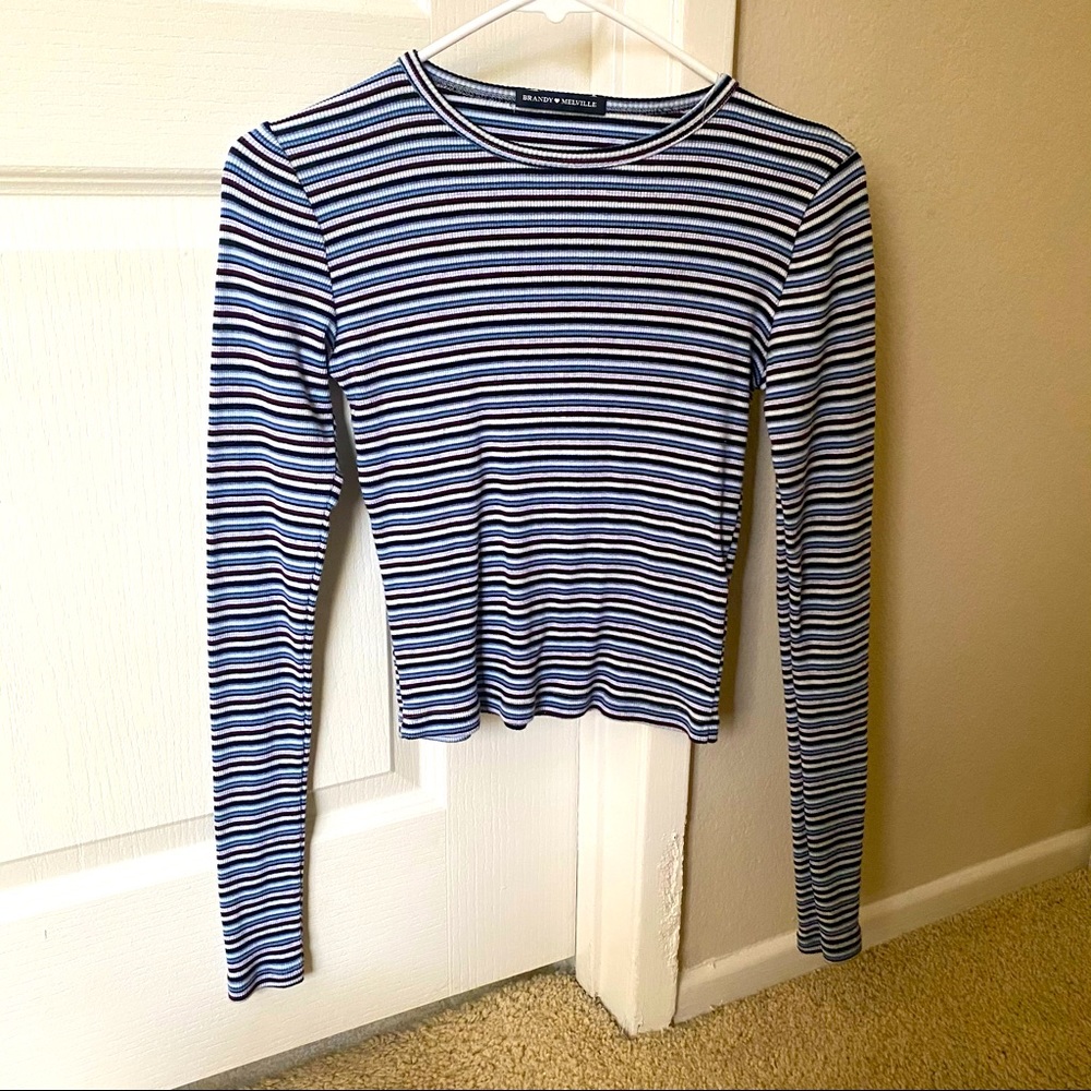 Long sleeve striped top from Brandy Melville